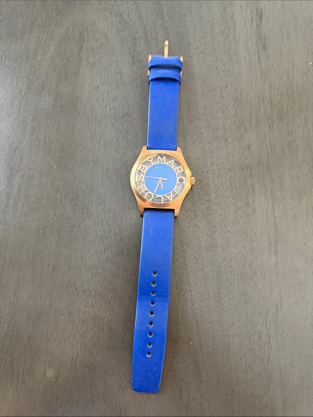 Marc Jacobs Blue leather strap Watch